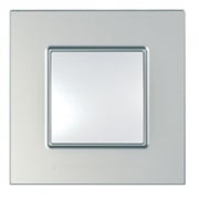 Рамка Unica Quadro 1 пост серебро