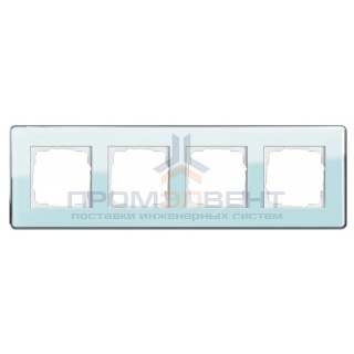 Рамка 4-ая Gira Esprit Glass C Салатовое стекло
