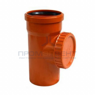 Ревизия с крышкой для наружной канализации СИНИКОН НПВХ - 200