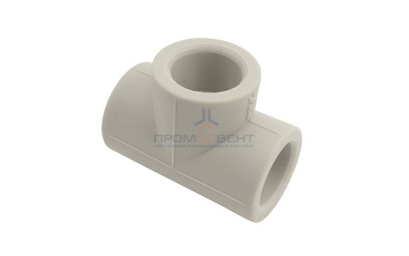 Тройник FV-Plast - 75 (для полипропиленовых труб под пайку, цвет серый)