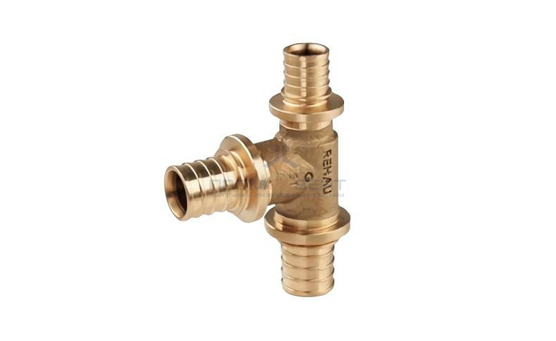 Тройник REHAU PLATINUM - 16 (бронза, для труб из сшитого полиэтилена RAUTITAN)