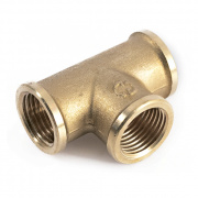 Тройник латунный резьбовой равнопроходный STOUT (ВР) - 1"