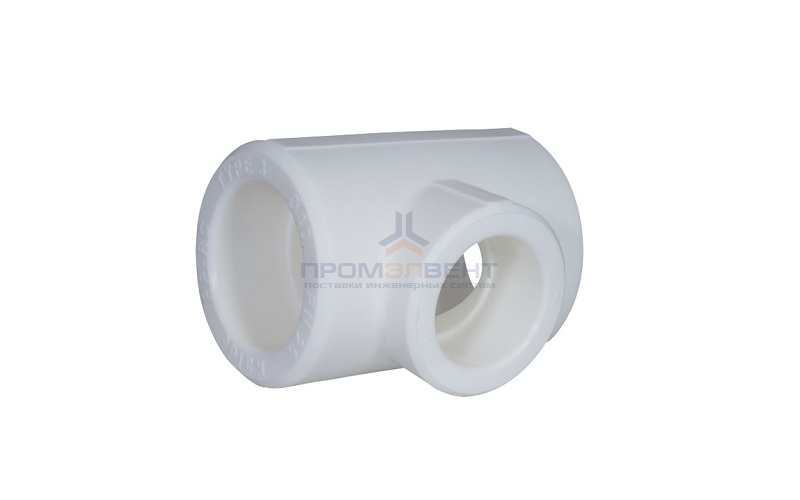 Тройник переходной KALDE - 50 x 32 x 50 (для полипропиленовых труб под пайку, цвет белый)