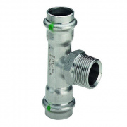 Тройник переходной Viega Sanpress Inox 2317.1 - 22 x 3/4" x 22 (нержавеющая сталь)