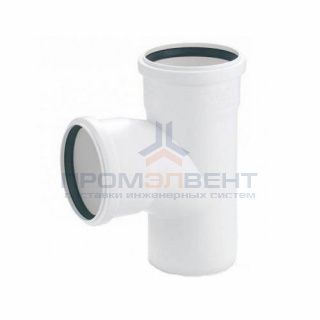 Тройник с отводом на 87° REHAU RAUPIANO PLUS - 90 (для системы внутренней канализации)