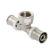 Тройник с переходом на внутреннюю резьбу VALTEC VTm.232 - 16 x 1/2" (прессовой, для металлопл.труб)