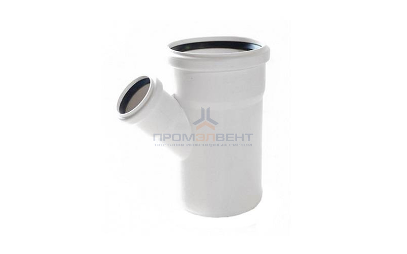 Тройник с уменьшенным отводом на 45° REHAU RAUPIANO PLUS - 110 x 75 (для внутренней канализации)