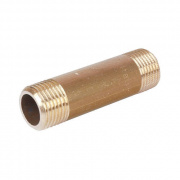 Удлинитель резьбовой STOUT - 1"1/2 длина 230 мм (НР/НР, латунь без покрытия)