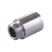 Удлинитель резьбовой Tiemme 1530C - 1/2", длина 150 мм (НР/ВР, латунь хромированная)