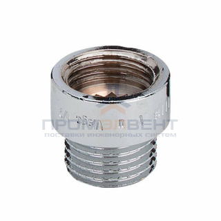 Удлинитель резьбовой Viega 3526 - 1/2" длина 30 мм (ВР/НР, бронза хромированная)