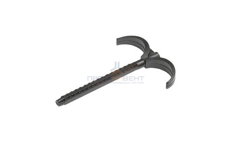 Дюбель крюковой двойной STOUT - длина 80 мм. (для напольной фиксации труб D32 мм)