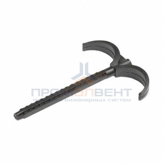 Дюбель крюковой двойной STOUT - длина 80 мм. (для напольной фиксации труб D32 мм)