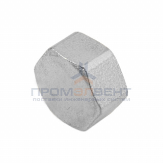 Заглушка латунная с внутренней резьбой STOUT - 1/2" (никелированная)