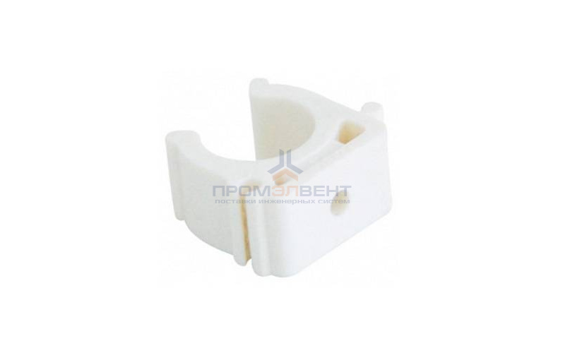Клипса для труб KALDE - 20 (для полипропиленовых труб, цвет белый)
