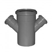 Крестовина одноплоскостная 45° СИНИКОН Standart - 110 x 50 (для системы внутренней канализации)