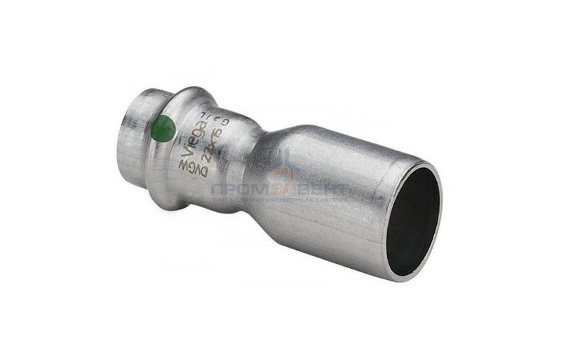 Муфта Viega Sanpress Inox 2315.1 - 22 x 18 (нержавеющая сталь)