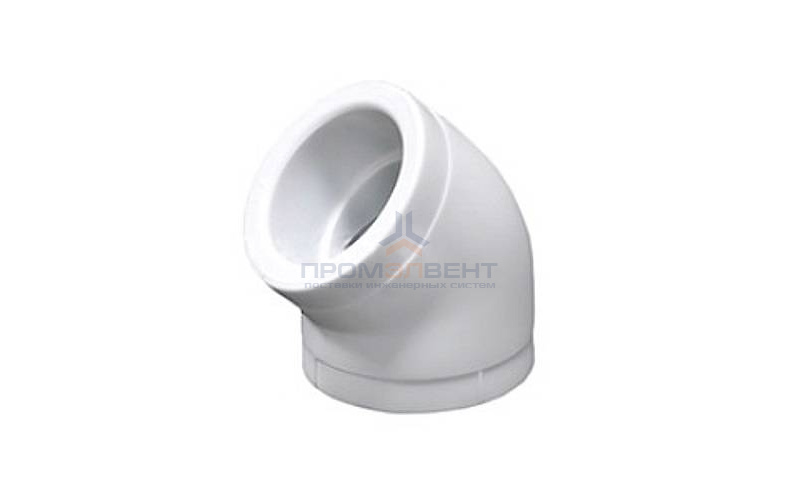 Отвод 45° Fusitek - 90 (для полипропиленовых труб под пайку, цвет белый)