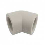 Отвод 45° FV-Plast - 63 (для полипропиленовых труб под пайку, цвет серый)