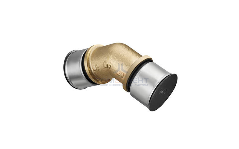Отвод 45° Oventrop Cofit P - 50x4.5 (прессовой, латунь)