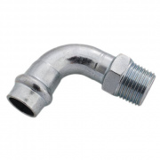 Отвод 90° Conex Banninger PC 4001G - 15 x 1/2" (оцинкованная сталь)