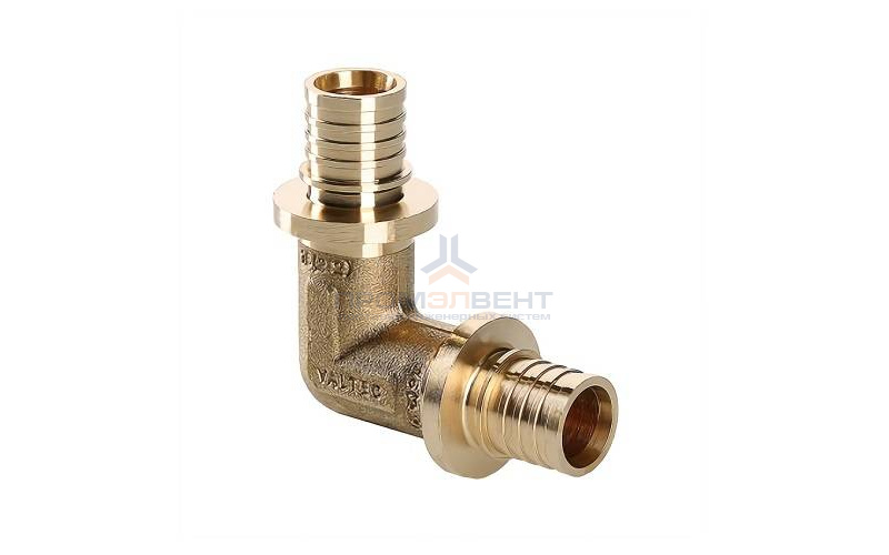 Отвод 90° VALTEC VTm.451.BG - 16 (для труб из сшитого полиэтилена, латунь)