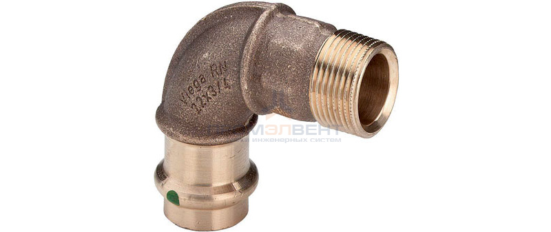 Отвод 90° Viega G3 Sanpress 2214 - 16 x 1/2