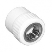 Переход на внутреннюю резьбу KALDE - 25 x 3/4" (для полипропиленовых труб, цвет белый)