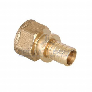 Переход на внутреннюю резьбу VALTEC VTm.402.G - 16 x 1/2" (для труб из сшитого полиэтилена, латунь)