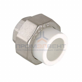 Переход на внутреннюю резьбу разъемный VALTEC VTp.762 - 20 x 1/2" (для полипропиленовых труб, белый)