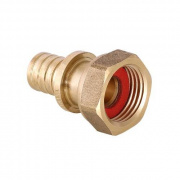 Переход на накидную гайку VALTEC VTm.422.G - 16 x 1/2" (для труб из сшитого полиэтилена, латунь)