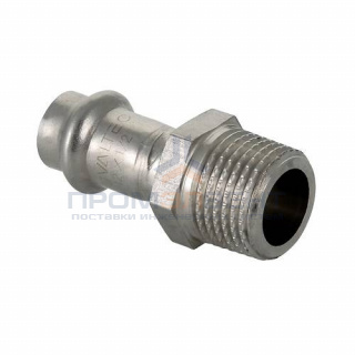 Переход на наружную резьбу VALTEC VTi.901 - 35 x 1" (прессовой, для труб из нержавеющей стали)