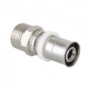 Переход на наружную резьбу VALTEC VTm.201 - 16 x 1/2" (прессовой, для металлопластиковых труб)