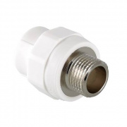 Переход на наружную резьбу VALTEC VTp.701 - 32 x 3/4" (для полипропиленовых труб, цвет белый)