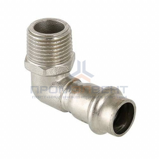 Переход на наружную резьбу угловой VALTEC VTi.953 - 35 x 1" (прессовой, для труб из нерж.стали)