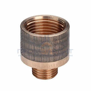 Переход с наружной на внутреннюю резьбу Viega 3242 - 3/8" x 1/2" (резьбовой, бронза без покрытия)