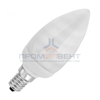 Лампа энергосберегающая свеча ESL B QL7 11W 6400K E14 холодная, d38x101