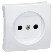 Накладка на розетку без заземления, с защитными шторками Simon 73 Loft, белый