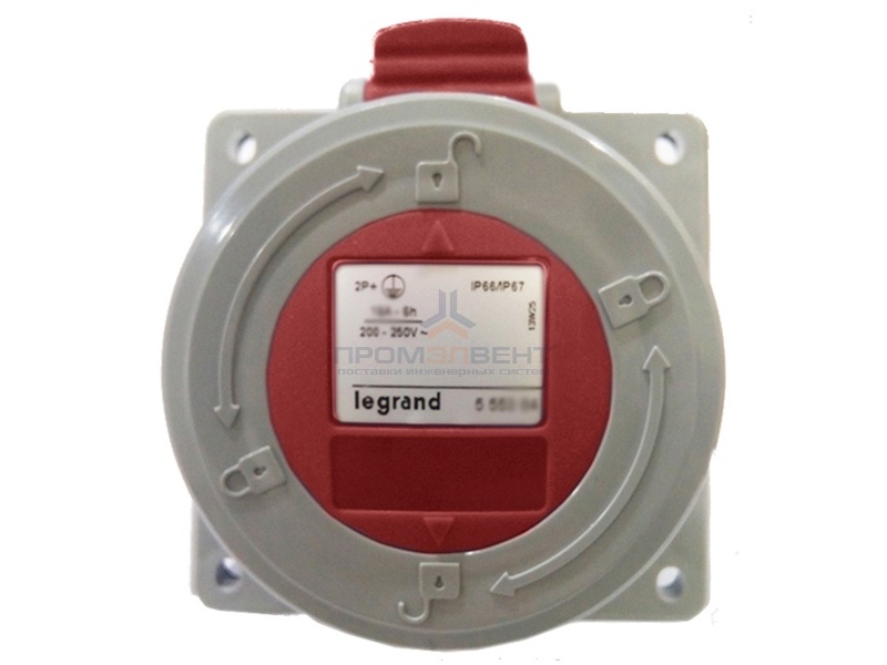 Розетка встраиваемая Legrand P17 16А 3К+З 380В IP67