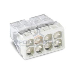 Клеммник WAGO 8 (одножильных) х 0,5-2,5 мм2 24A Cu/Al с пастой "Alu-Plus" [уп. 50шт]