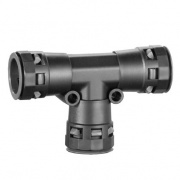 Тройник DN 36/36/36 мм, полиамид, цвет чёрный DKC