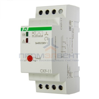 Реле контроля фаз CKF-11 асимметрия 80В, задержка отключения 1-10 с, 8A, 1NO, 1NC
