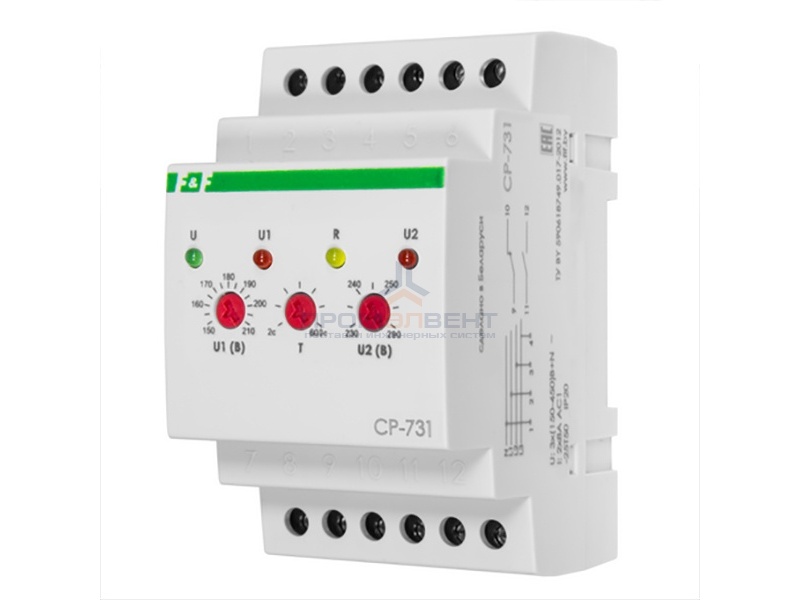 Реле асимметрии/чередования/слипания фаз CP-731 8 А, 1NO, 1NC