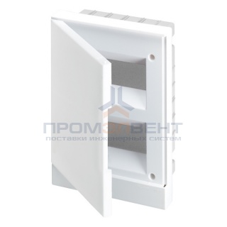 ABB Basic E Бокс в нишу 16М белая непрозрачная дверь (c клеммами)