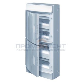 Влагозащищенный настенный бокс ABB Mistral65 48М непрозрачная дверь без клеммного блока