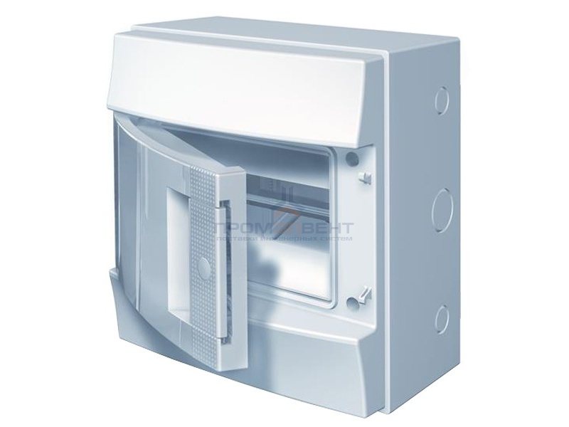 Влагозащищенный настенный бокс ABB Mistral65 8М непрозрачная дверь без клеммного блока